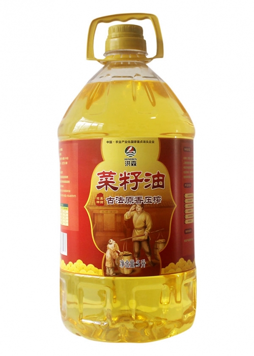 荆门洪森菜籽油古法原香压榨（5L）